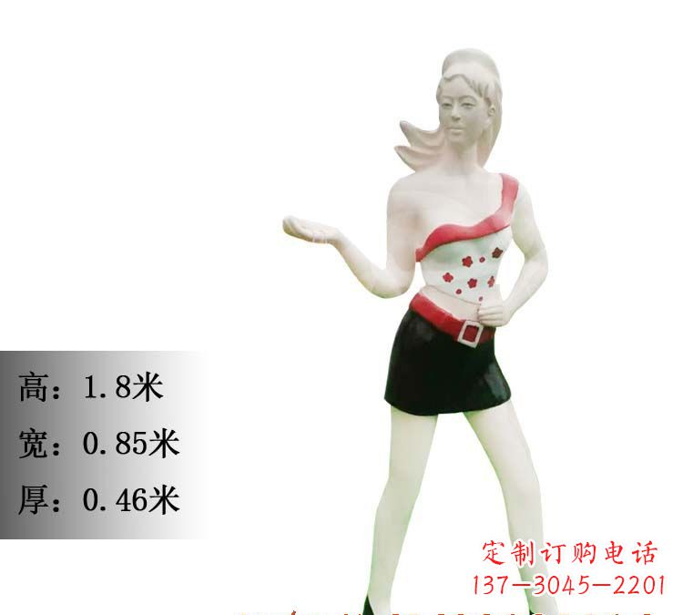 烟台玻璃钢美女雕塑精致细腻的艺术精品