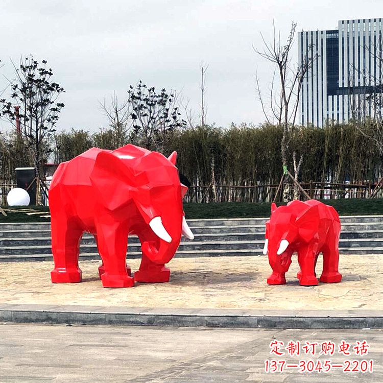 烟台玻璃钢大象雕塑艺术之美