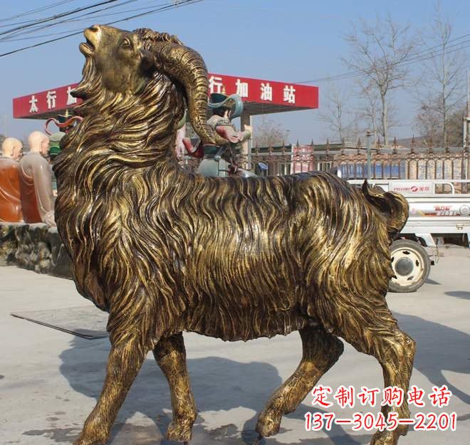 烟台玻璃钢山羊雕塑——让艺术之美绽放