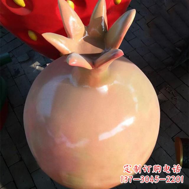 烟台玻璃钢石榴雕塑