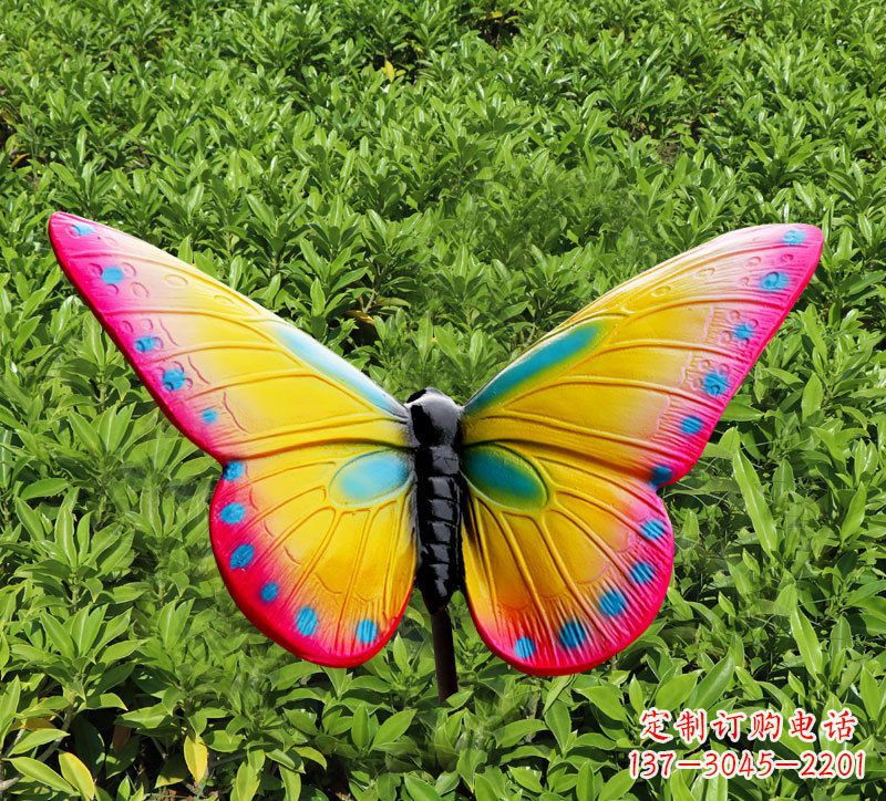 烟台玻璃钢树脂仿真蝴蝶雕塑