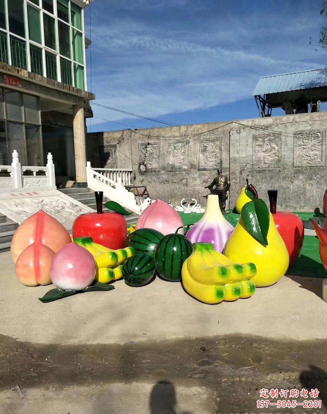 烟台玻璃钢水果雕塑一种别致的艺术