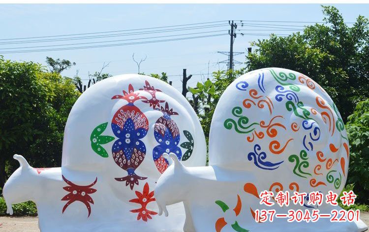 烟台玻璃钢蜗牛一种精美的雕塑
