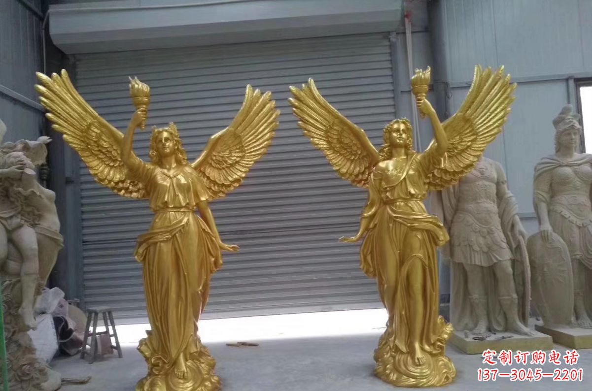 烟台玻璃钢天使西方人物雕塑之美