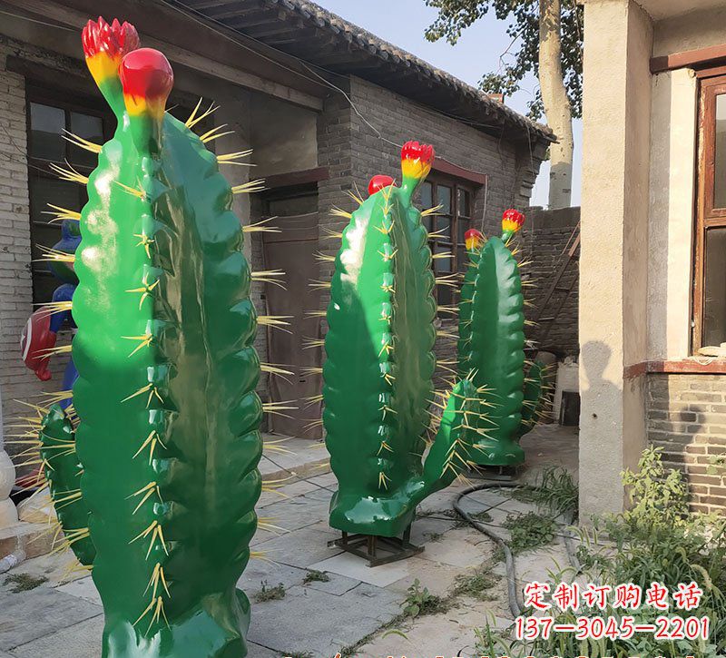 烟台仙人掌雕塑玻璃钢的艺术精品