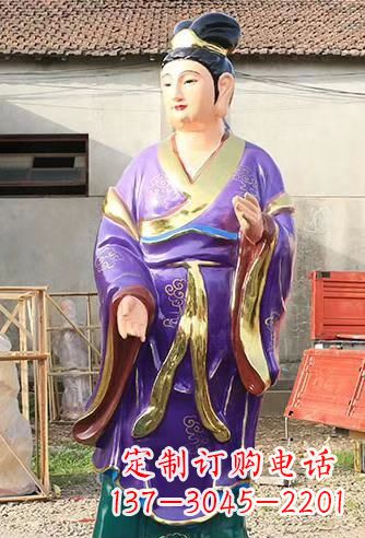 烟台玻璃钢宗教庙宇彩绘八仙神像