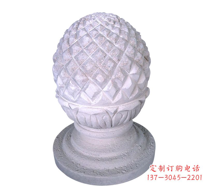 烟台菠萝雕塑艺术性的挡车路障