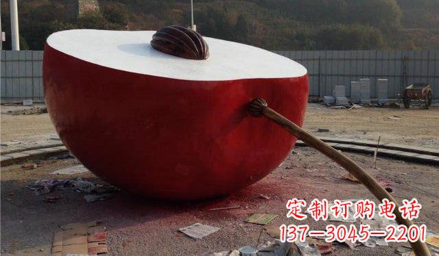 烟台精美不锈钢苹果雕塑