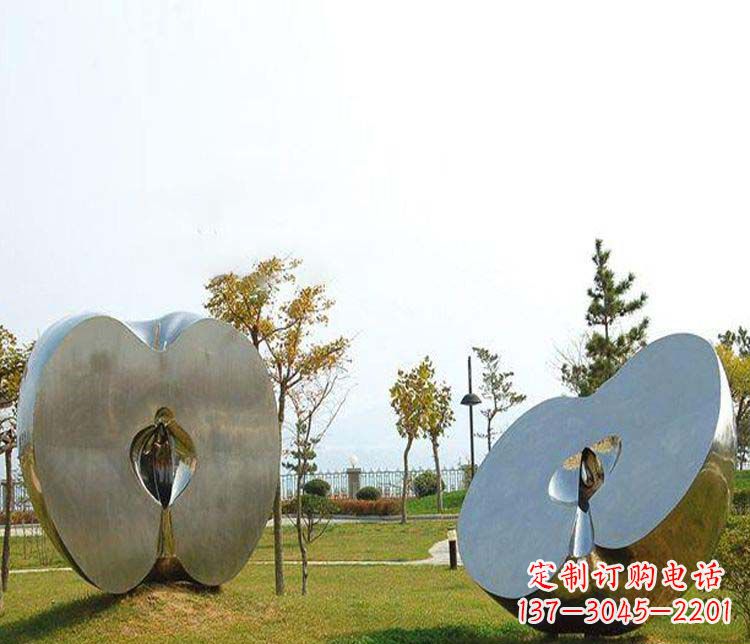 烟台不锈钢雕刻的苹果