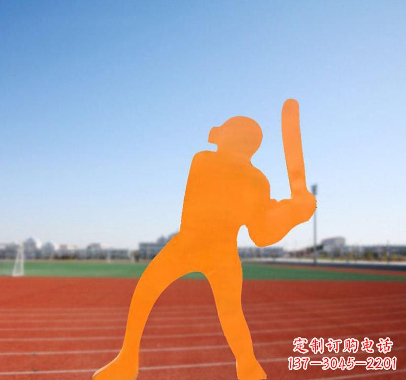 烟台棒球运动人物雕塑传承棒球精神