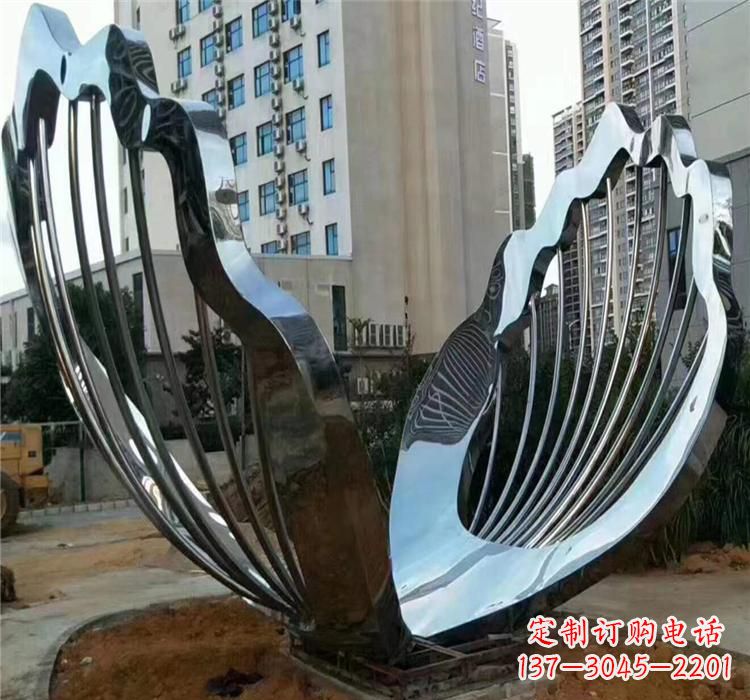 烟台不锈钢贝壳雕塑艺术与自然的完美结合
