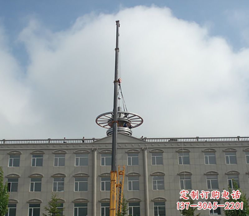 烟台不锈钢避雷针雕塑——安全保护灵感之源