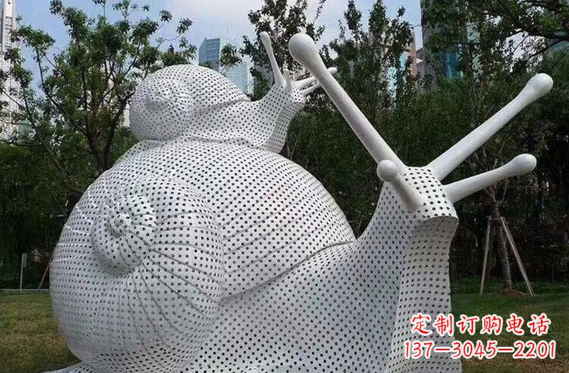 烟台不锈钢蜗牛雕塑把自然美搬进家居