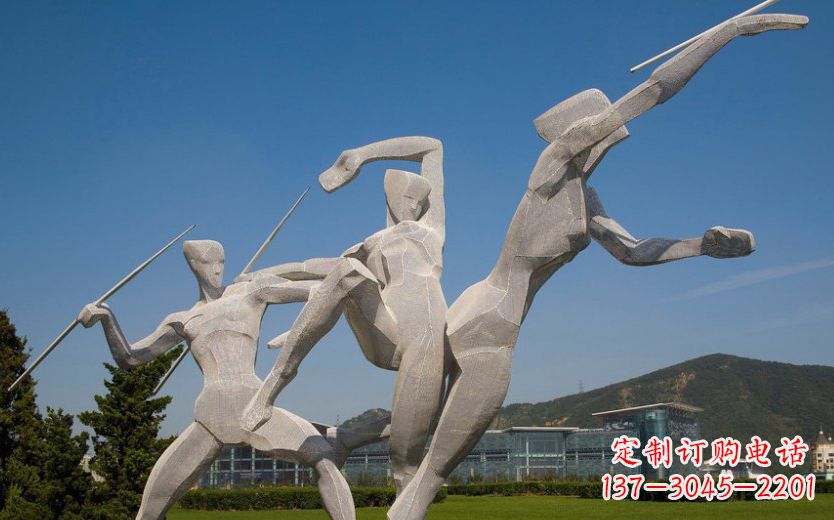烟台不锈钢标枪雕塑一种新型的艺术形式