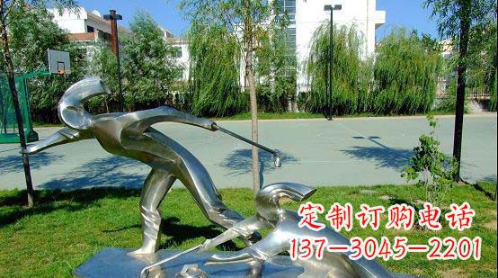 烟台不锈钢冰壶运动雕塑