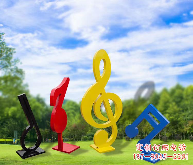 烟台精美的不锈钢音符雕塑