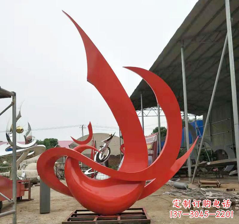 烟台不锈钢彩色凤凰雕塑传承东方美学