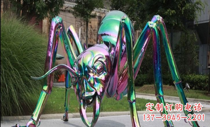 烟台不锈钢彩色蚂蚁雕塑艺术美化公园景观
