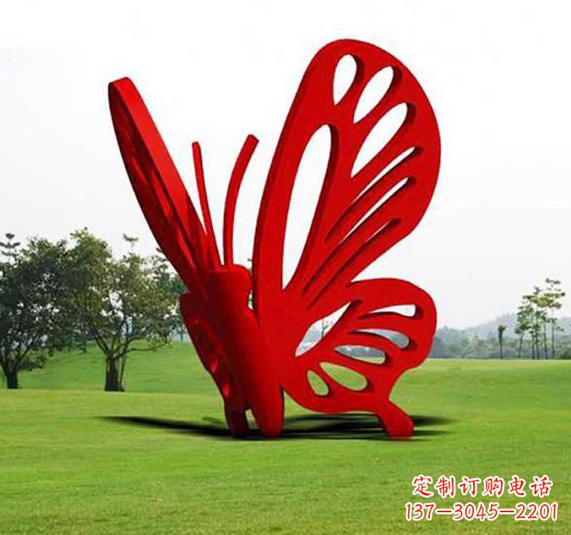 烟台不锈钢草坪蝴蝶雕塑