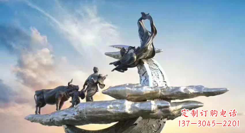 烟台不锈钢嫦娥奔月雕塑