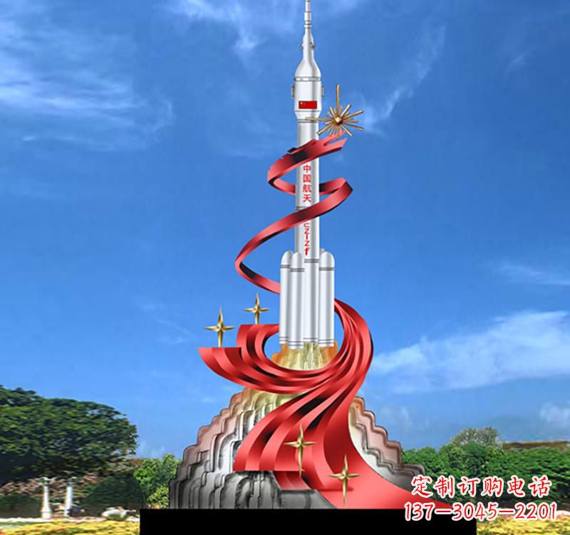 烟台嫦娥飞天——不锈钢嫦娥雕塑