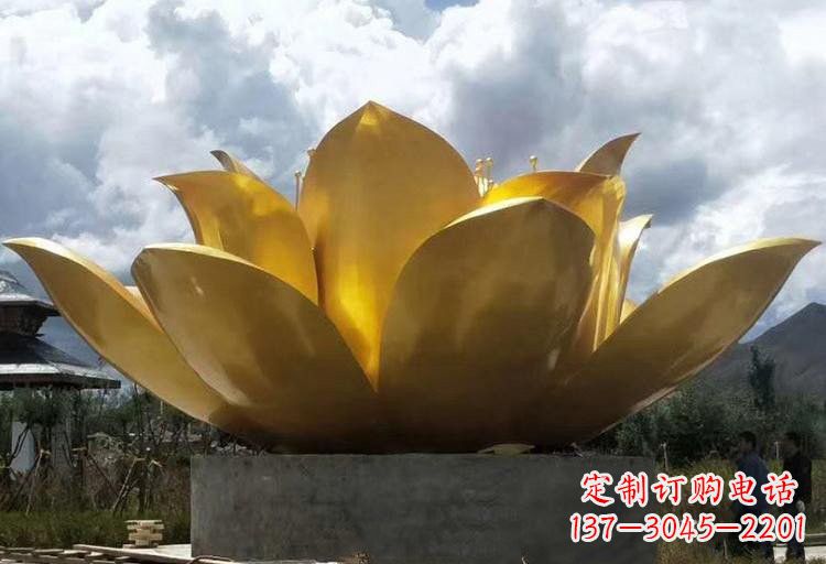 烟台不锈钢莲花雕塑——精美绝伦