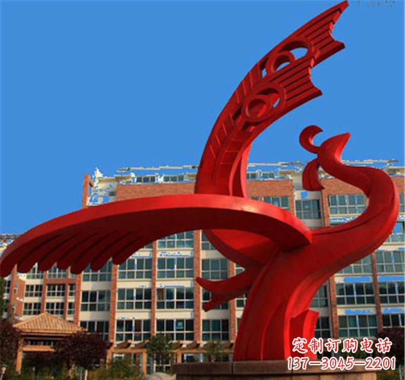 烟台不锈钢凤凰雕塑——展示城市文化之美
