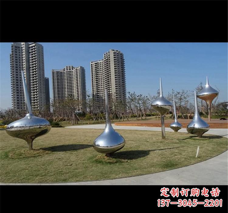 烟台不锈钢城市水滴雕塑唤醒城市的灵魂