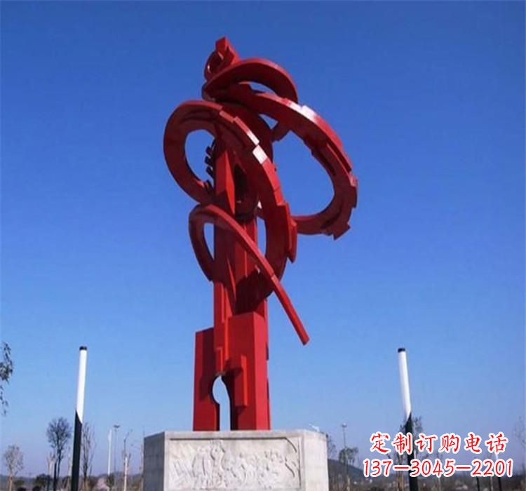烟台不锈钢齿轮雕塑把技术艺术完美结合