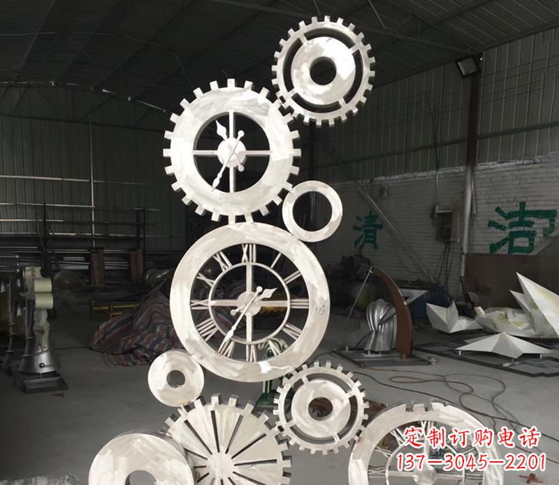 烟台不锈钢齿轮雕塑艺术与科技的完美结合