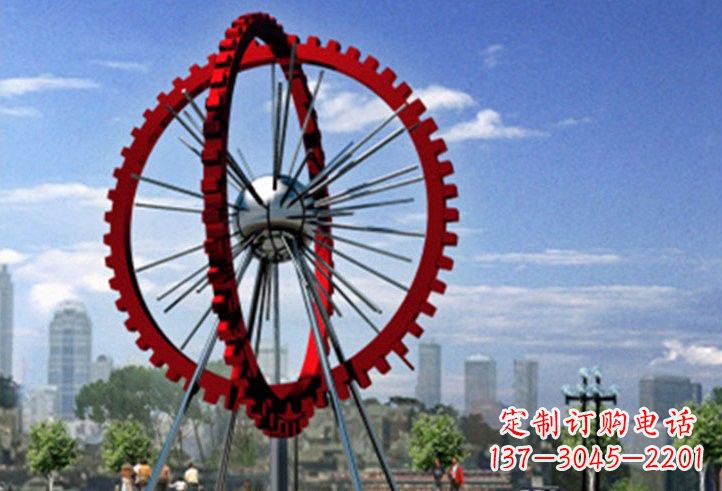 烟台不锈钢摩天轮雕塑美丽的景观
