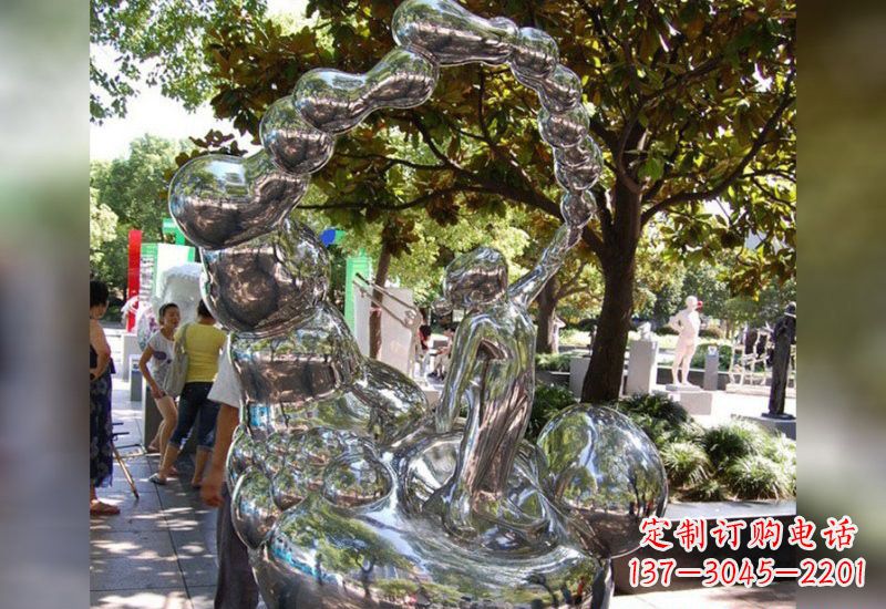 烟台精美不锈钢儿童雕塑