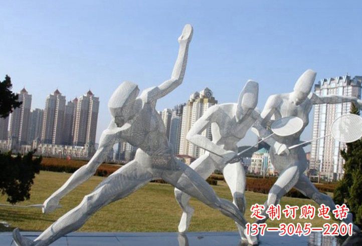 烟台精致不锈钢羽毛球雕塑