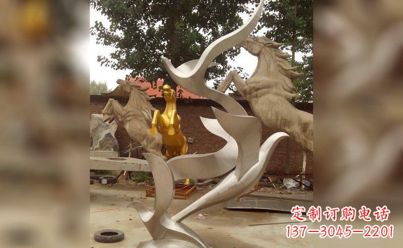 烟台不锈钢大雁雕塑