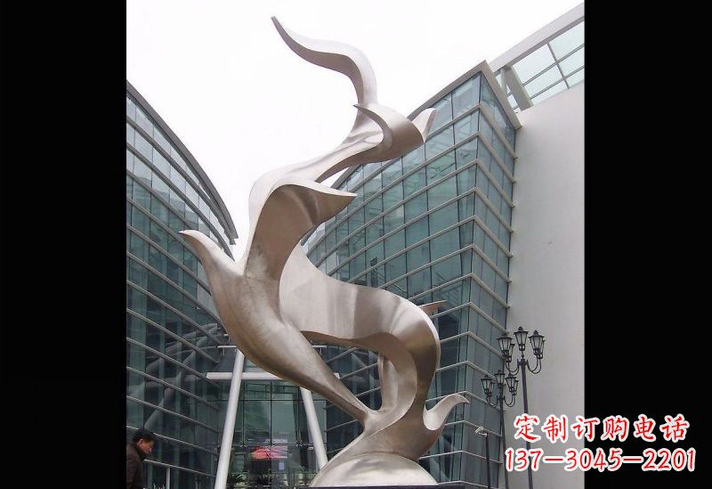 烟台精美的不锈钢大雁雕塑