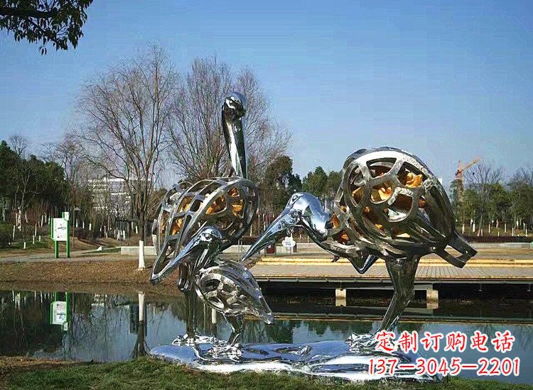 烟台精美非凡的不锈钢丹顶鹤雕塑