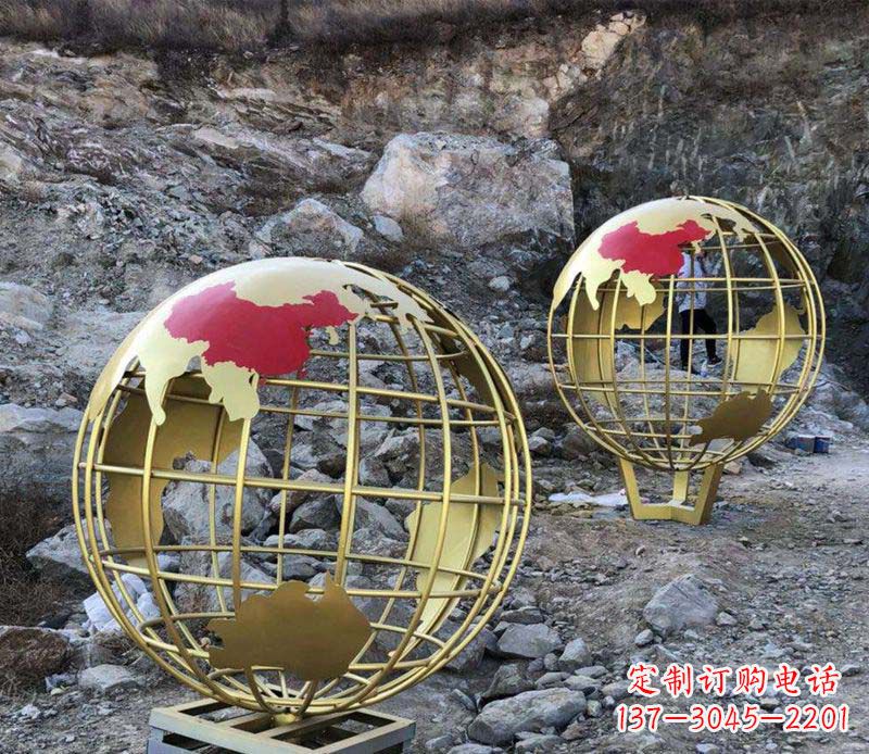 烟台不锈钢抽象地球雕塑