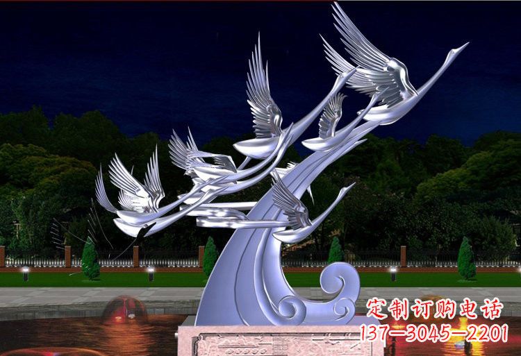 烟台不锈钢雕塑——以天鹅为灵感
