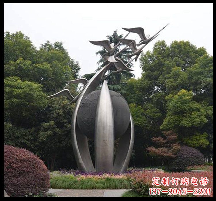 烟台不锈钢天鹅雕塑