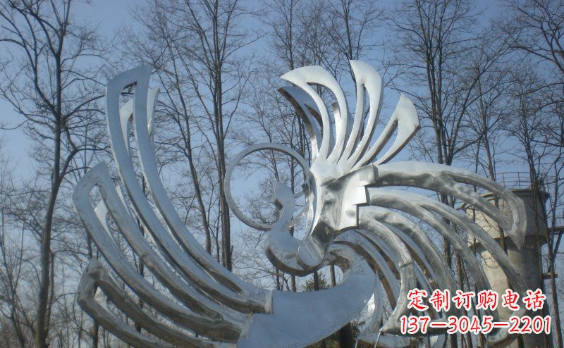 烟台精美的不锈钢凤凰雕塑