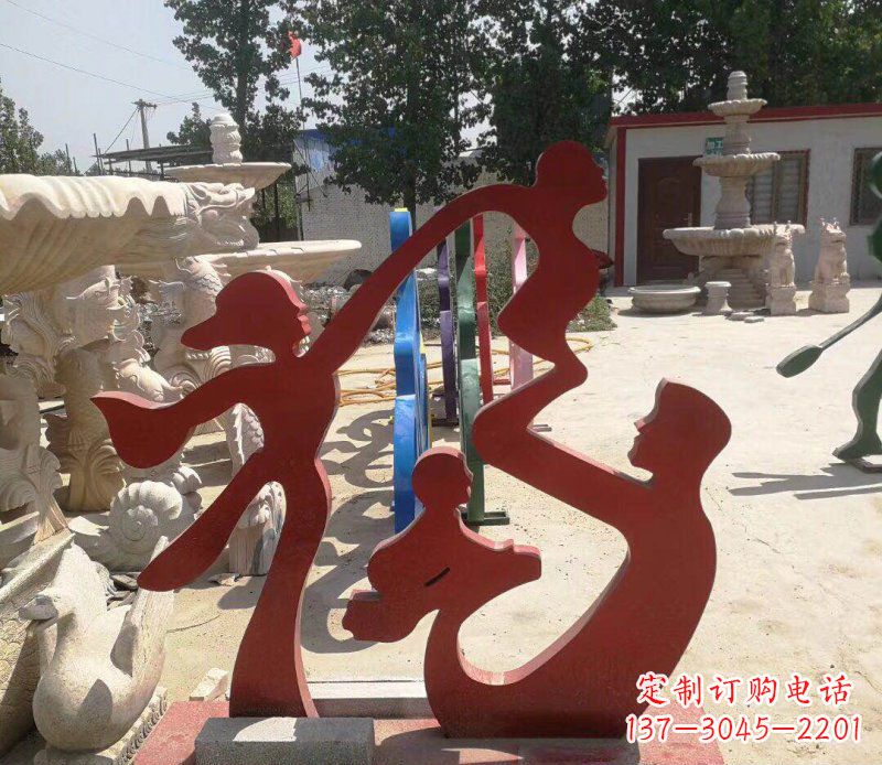 烟台不锈钢福字雕塑