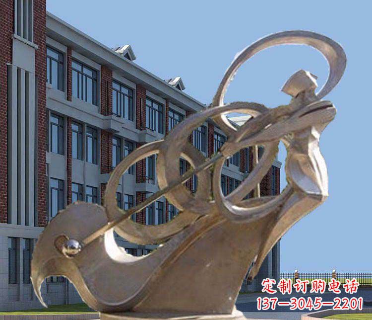 烟台不锈钢制作的高尔夫球人物雕塑