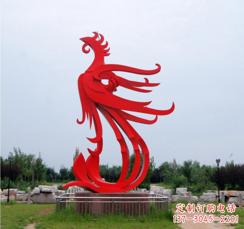 烟台不锈钢凤凰雕塑绚丽多彩的艺术之美
