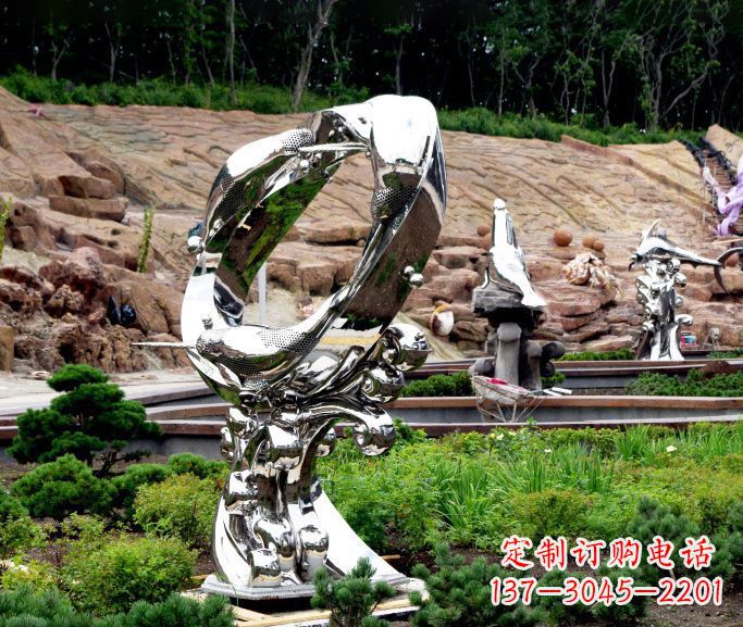 烟台不锈钢海豚雕塑——精致的艺术品