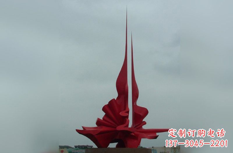 烟台不锈钢抽象火炬雕塑222