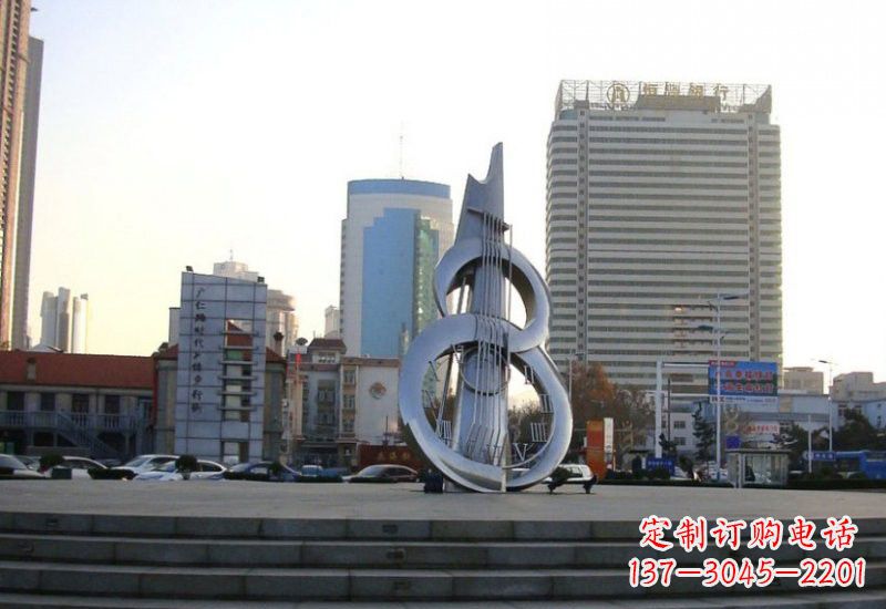 烟台不锈钢吉他雕塑