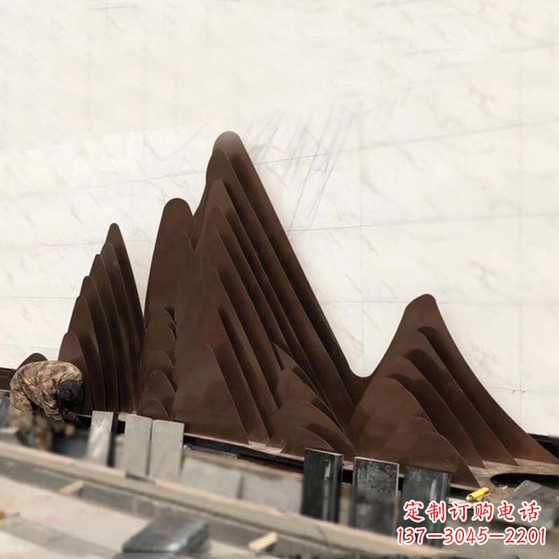 烟台精美不锈钢假山雕塑