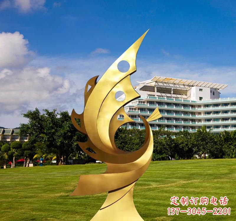 烟台不锈钢凤凰雕塑精致而古典