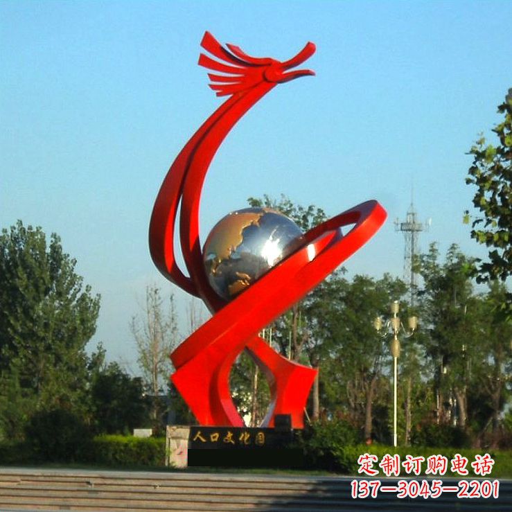 烟台不锈钢创意龙形景观雕塑——点缀城市园林公园广场