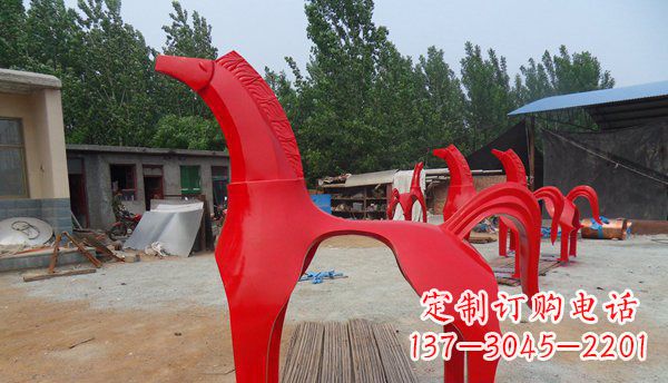 烟台不锈钢马雕塑精致而经久
